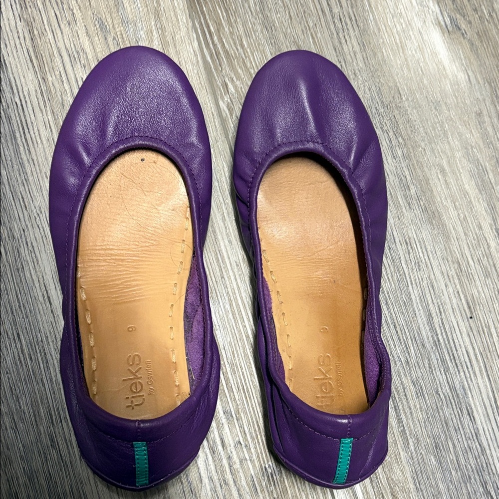 Tieks Royal Purple Leather Loafers